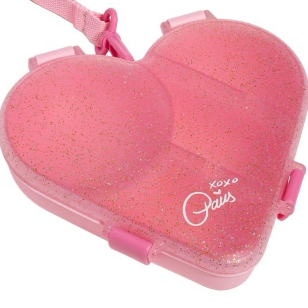 Paris Hilton Bento Style Heart-Shaped Snack Box Pink - Walmart